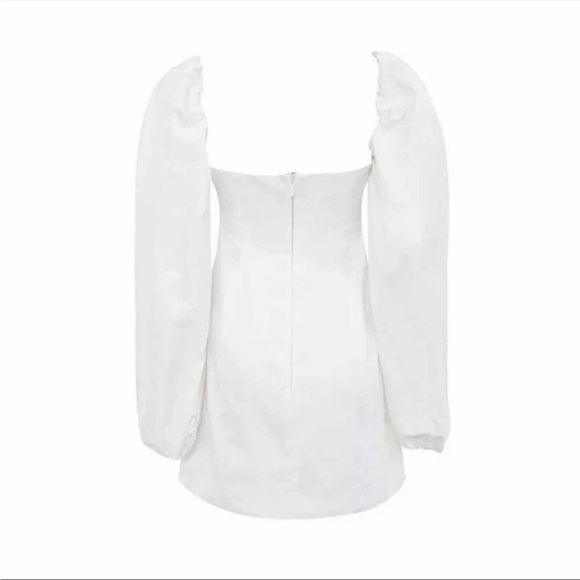 House Of CB ‘J´adore’ Cotton Puff Sleeve Mini Dress NWOT - Picture 9 of 13